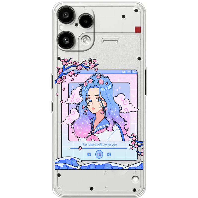 Прозорий чохол BoxFace Nothing Phone (3a) Lite The Sakuras Will Cry For You