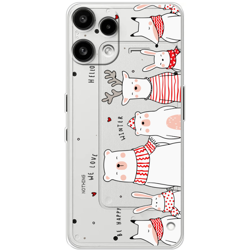 Прозорий чохол BoxFace Nothing Phone (3a) Lite The Friendly Beasts