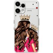 Прозорий чохол BoxFace Nothing Phone (3a) Lite Queen and Princess