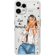 Прозорий чохол BoxFace Nothing Phone (3a) Lite Live The Moment