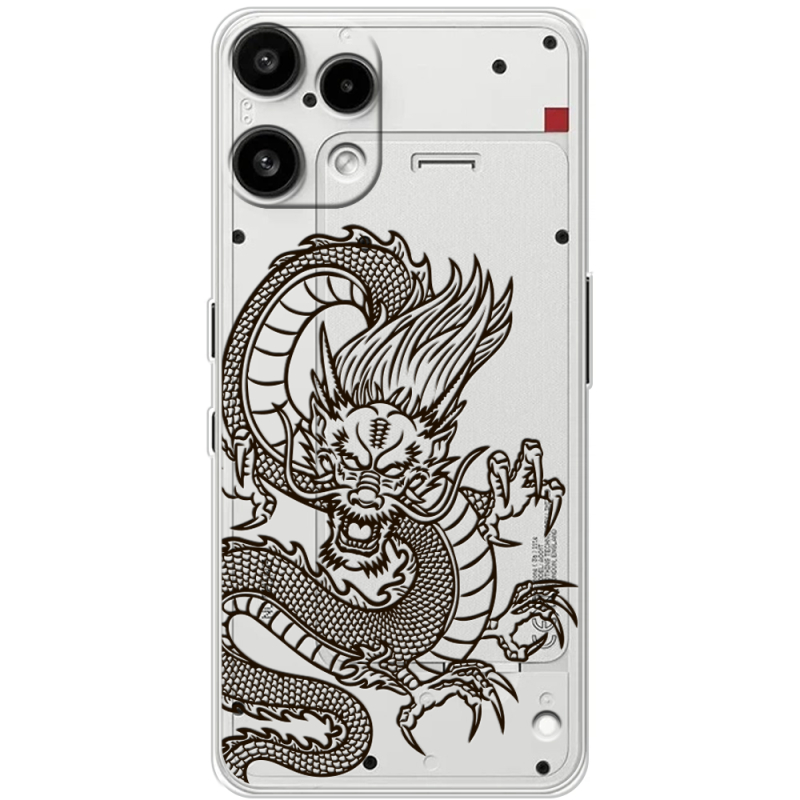 Прозорий чохол BoxFace Nothing Phone (3a) Lite Chinese Dragon