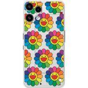 Прозорий чохол BoxFace Nothing Phone (3a) Lite Hippie Flowers