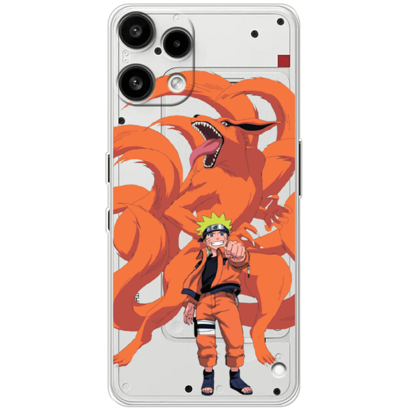 Прозорий чохол BoxFace Nothing Phone (3a) Lite Naruto and Kurama