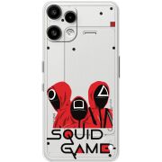 Прозорий чохол BoxFace Nothing Phone (3a) Lite siquid game люди в красном