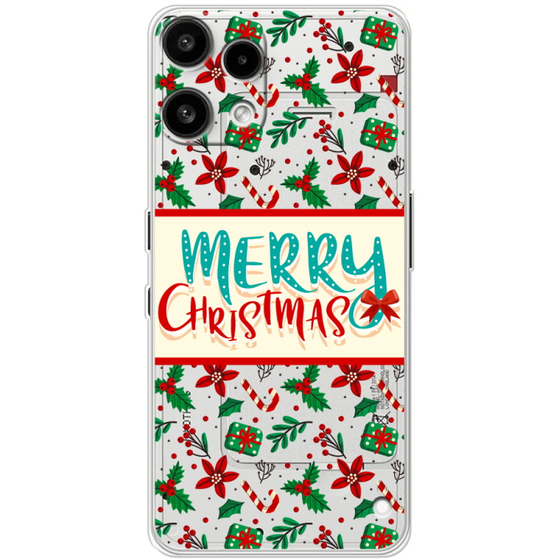 Прозорий чохол BoxFace Nothing Phone (3a) Lite Vintage Christmas Pattern
