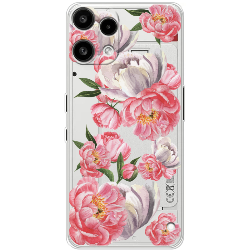 Прозорий чохол BoxFace Nothing Phone (3a) Lite Peony Watercolor Style