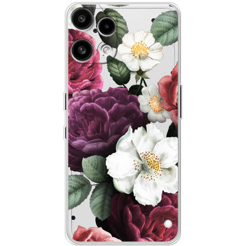 Прозорий чохол BoxFace Nothing Phone (3a) Lite Floral Dark Dreams