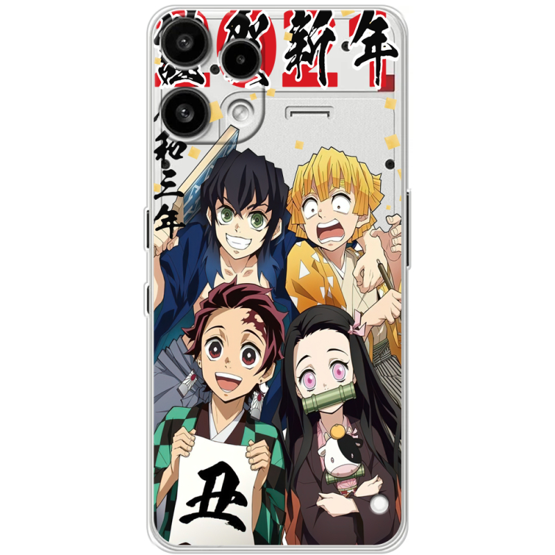 Прозорий чохол BoxFace Nothing Phone (3a) Lite Незуко та друзі