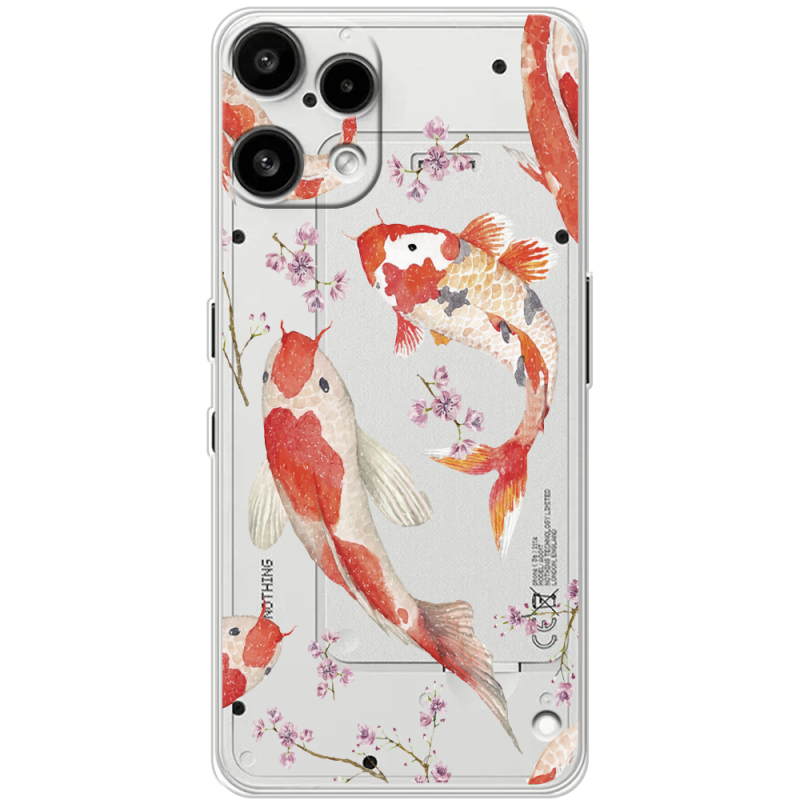 Прозорий чохол BoxFace Nothing Phone (3a) Lite Japanese Koi Fish