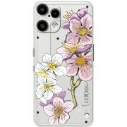 Прозорий чохол BoxFace Nothing Phone (3a) Lite Cherry Blossom