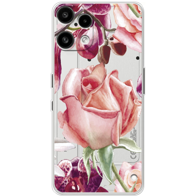 Прозорий чохол BoxFace Nothing Phone (3a) Lite Rose