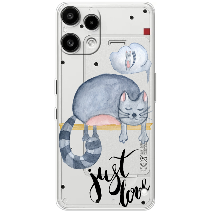 Прозорий чохол BoxFace Nothing Phone (3a) Lite Just Love