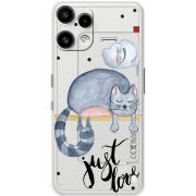 Прозорий чохол BoxFace Nothing Phone (3a) Lite Just Love