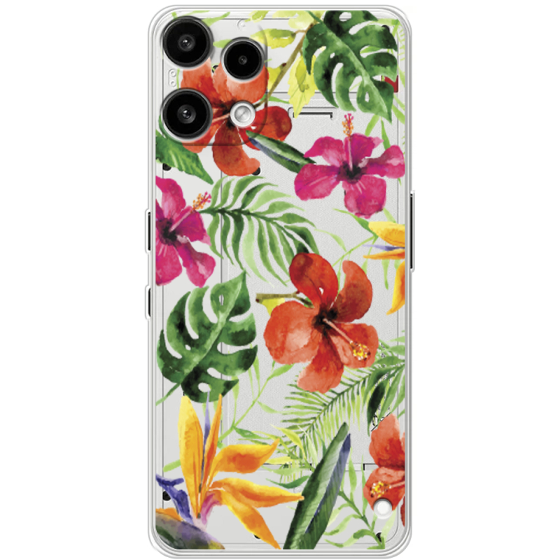 Прозорий чохол BoxFace Nothing Phone (3a) Lite Tropical Flowers
