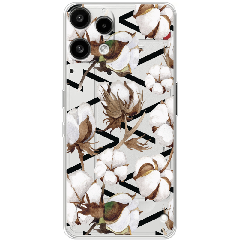 Прозорий чохол BoxFace Nothing Phone (3a) Lite Cotton flowers