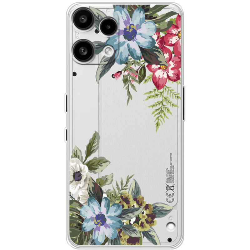 Прозорий чохол BoxFace Nothing Phone (3a) Lite Floral