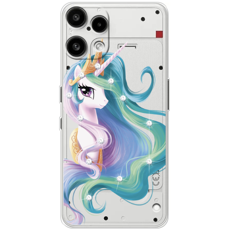Чохол зі стразами Nothing Phone (3a) Lite Unicorn Queen