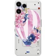 Чохол зі стразами Nothing Phone (3a) Lite Pink Air Baloon