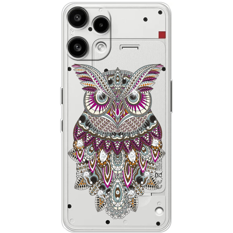 Чохол зі стразами Nothing Phone (3a) Lite Owl