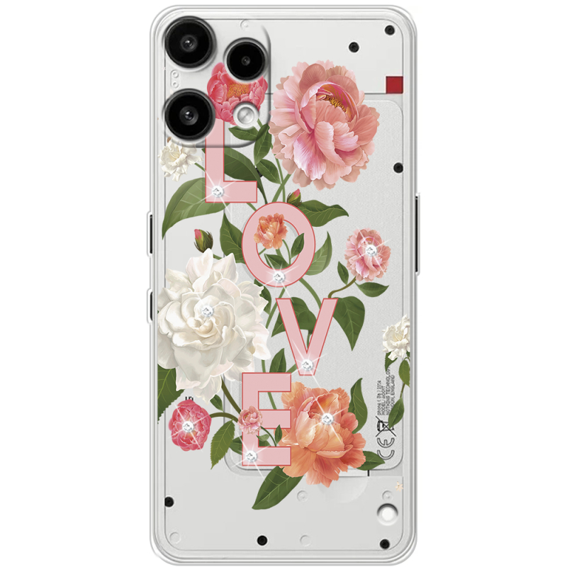 Чохол зі стразами Nothing Phone (3a) Lite Love