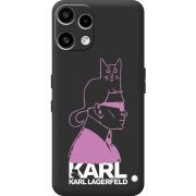Чорний чохол BoxFace Nothing Phone (3a) Lite Pink Karl