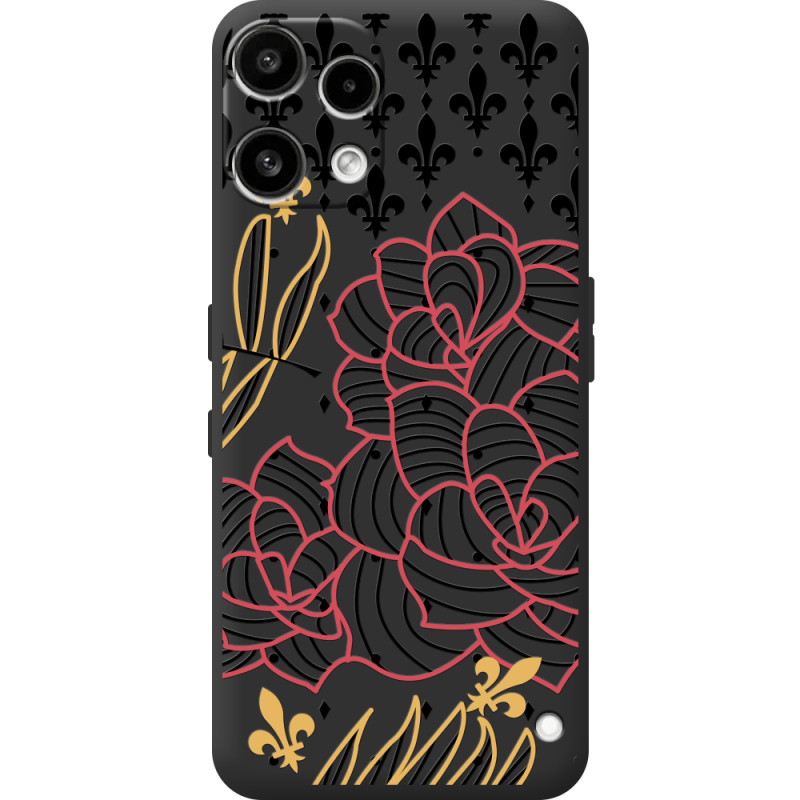 Чорний чохол BoxFace Nothing Phone (3a) Lite FranceFlowers