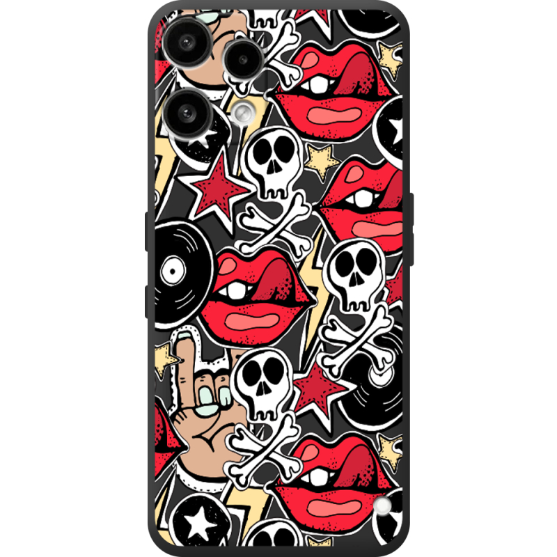 Чорний чохол BoxFace Nothing Phone (3a) Lite Rock Graffiti
