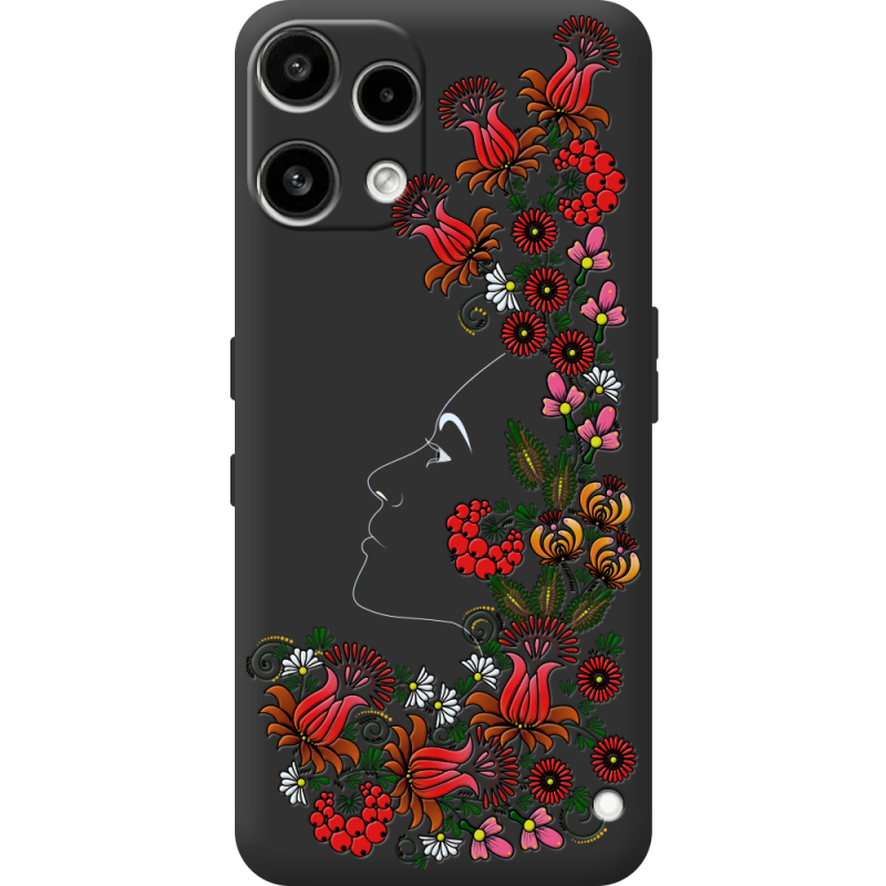 Чорний чохол BoxFace Nothing Phone (3a) Lite 3D Ukrainian Muse