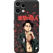 Чорний чохол BoxFace Nothing Phone (3a) Lite Атака Титанов Леви