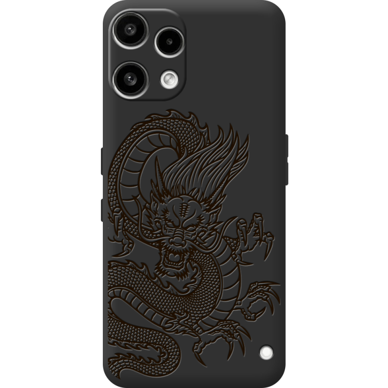 Чорний чохол BoxFace Nothing Phone (3a) Lite Chinese Dragon