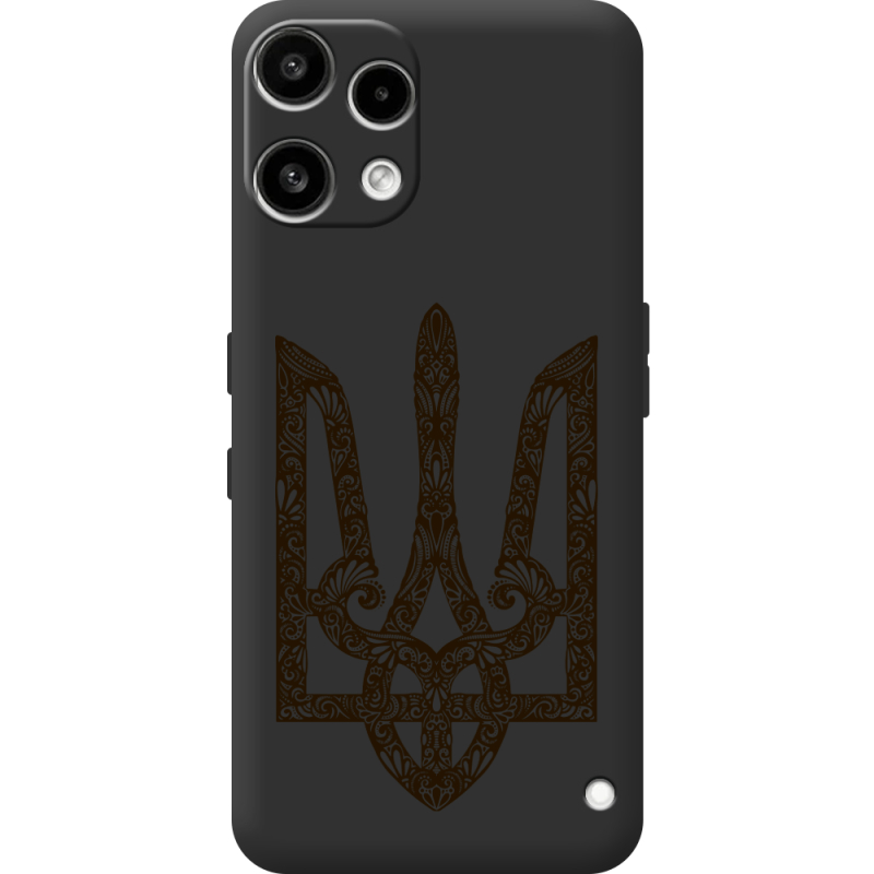 Чорний чохол BoxFace Nothing Phone (3a) Lite Ukrainian Trident