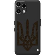 Чорний чохол BoxFace Nothing Phone (3a) Lite Ukrainian Trident