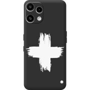 Чорний чохол BoxFace Nothing Phone (3a) Lite Білий хрест ЗСУ