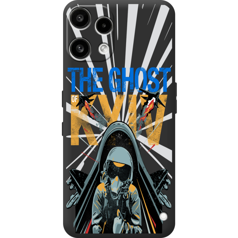 Чорний чохол BoxFace Nothing Phone (3a) Lite Привид Києва в дії