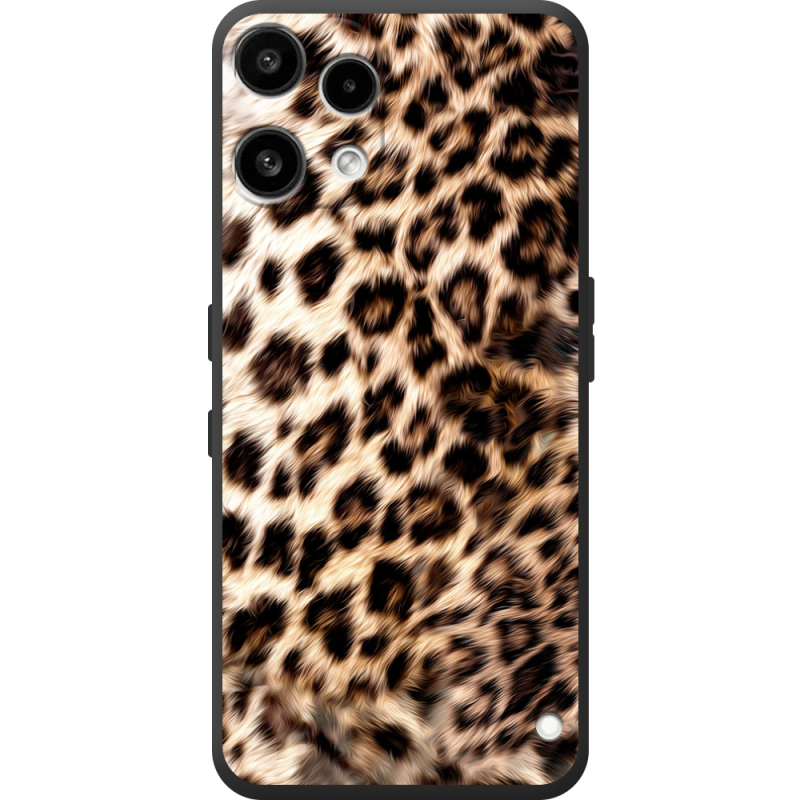 Чорний чохол BoxFace Nothing Phone (3a) Lite Леопардовий