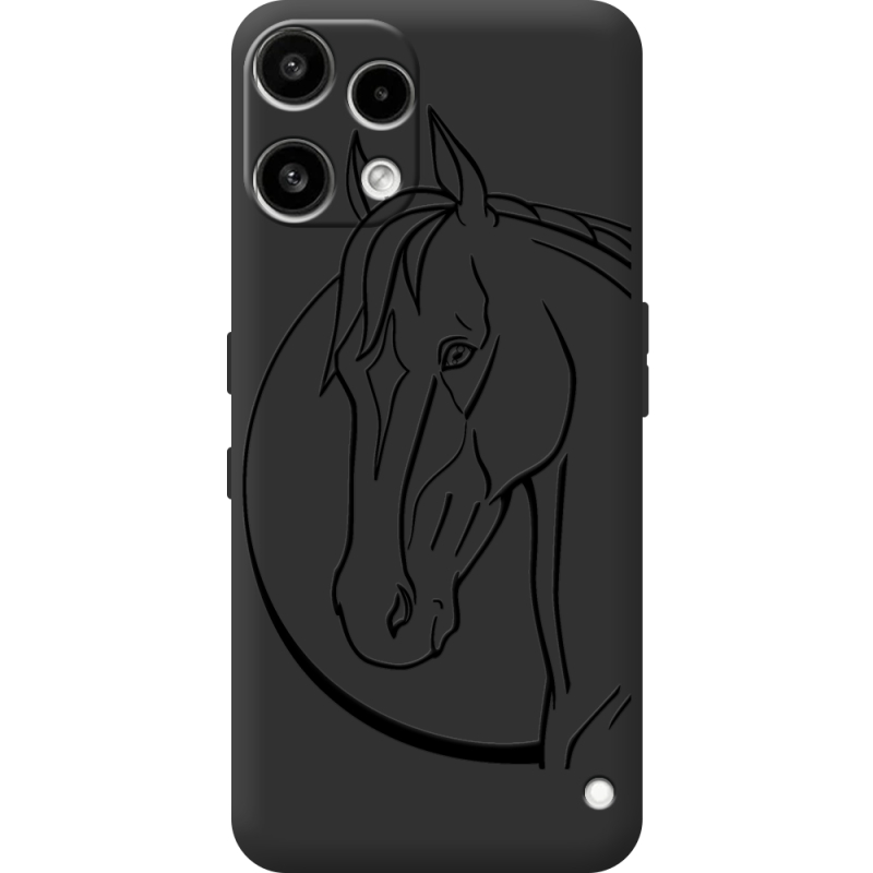 Чорний чохол BoxFace Nothing Phone (3a) Lite Horse