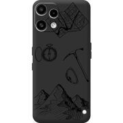 Чорний чохол BoxFace Nothing Phone (3a) Lite Mountains