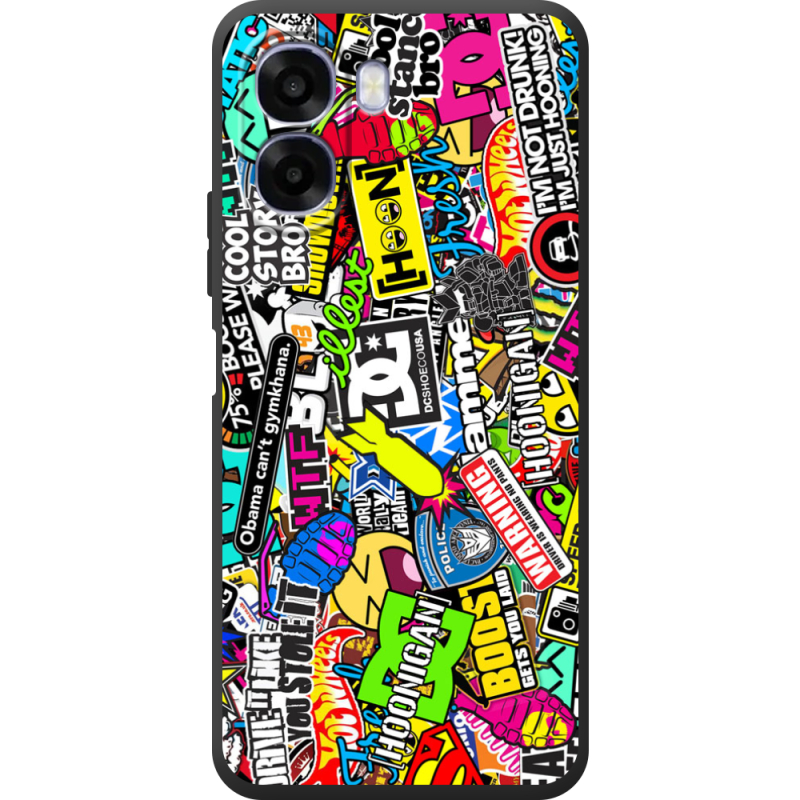 Чохол BoxFace OPPO A6x Multicolored Inscriptions