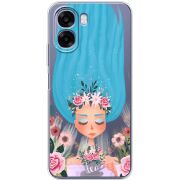 Прозорий чохол BoxFace OPPO A6x Blue Hair