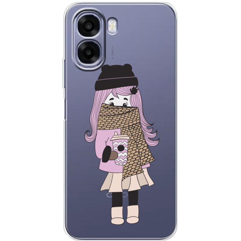 Прозорий чохол BoxFace OPPO A6x Winter Morning Girl