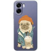 Прозорий чохол BoxFace OPPO A6x Dog Coffeeman