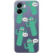 Прозорий чохол BoxFace OPPO A6x с 3D-глазками HIYA