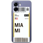 Прозорий чохол BoxFace OPPO A6x Ticket Miami