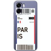 Прозорий чохол BoxFace OPPO A6x Ticket Paris