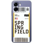 Прозорий чохол BoxFace OPPO A6x Ticket Springfield