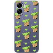 Прозорий чохол BoxFace OPPO A6x Pattern Baby Yoda