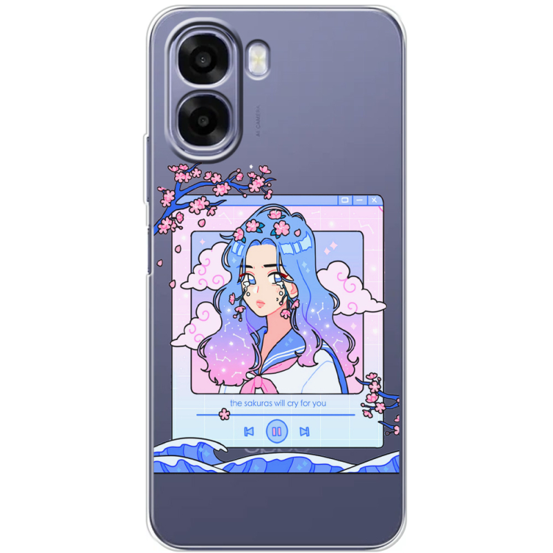 Прозорий чохол BoxFace OPPO A6x The Sakuras Will Cry For You