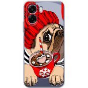 Прозорий чохол BoxFace OPPO A6x Winter Puggy