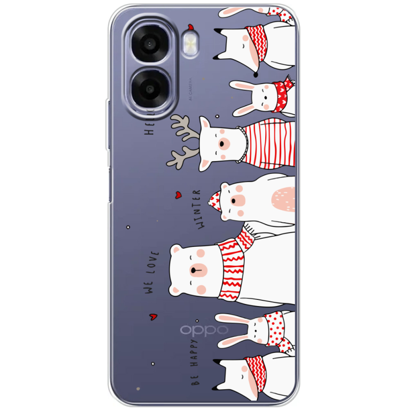 Прозорий чохол BoxFace OPPO A6x The Friendly Beasts