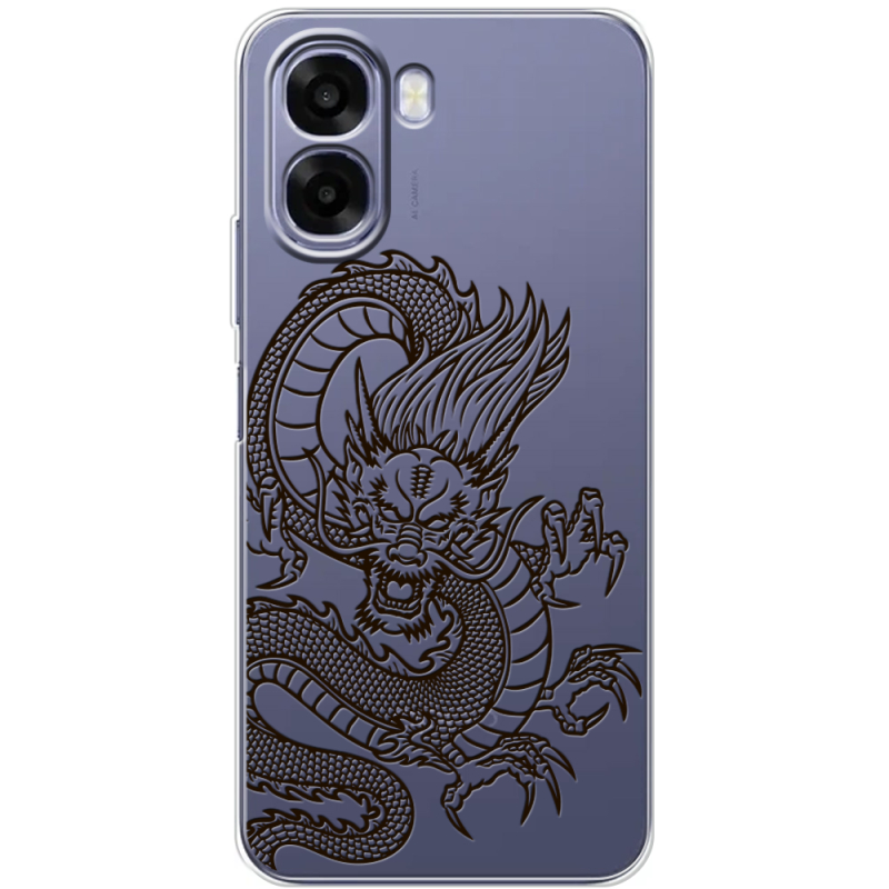 Прозорий чохол BoxFace OPPO A6x Chinese Dragon